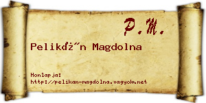 Pelikán Magdolna névjegykártya